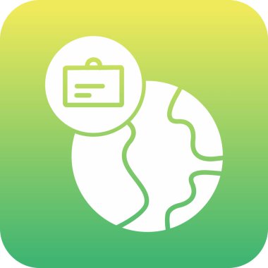 eşsiz pasaport vektör simgesi