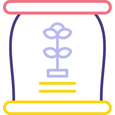 Çiçek. Web simgesi basit illüstrasyon