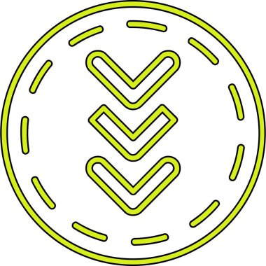 Modern bir işaretin vektör illüstrasyonu