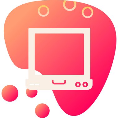 Bilgisayar. Web simgesi basit illüstrasyon