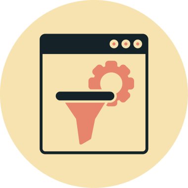 seo modern simgesinin vektör illüstrasyonu