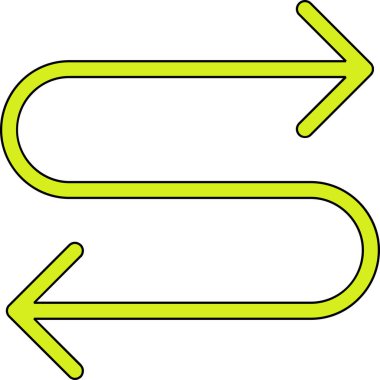 iki renk ok işareti