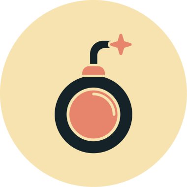 Bomba. Web simgesi basit illüstrasyon