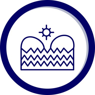 Su simgesinin vektör illüstrasyonu