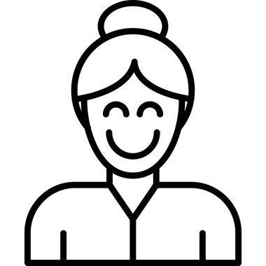 Gülümseme vektör çizimi olan mutlu adam