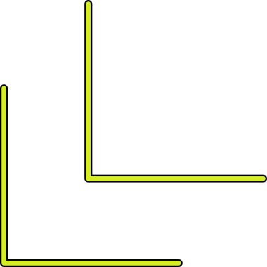 İrlanda bayrağı düz simge, vektör, illüstrasyon