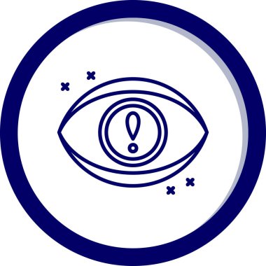 Göz simgesi, vektör illüstrasyonu basit tasarım