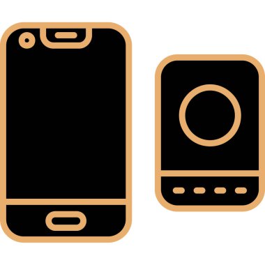 Akıllı telefon simgesi. Vektör çizim