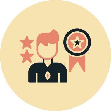 iş düz ikon vektör illüstrasyonu