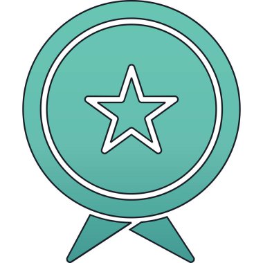 Benzersiz yıldız vektör simgesi