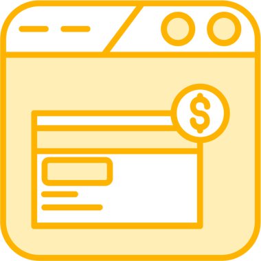 Kredi kartı vektör simgesi