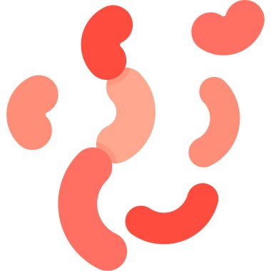 Bir hücre simgesinin basit vektör illüstrasyonu