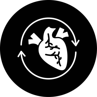 Kalp simgesinin vektör illüstrasyonu