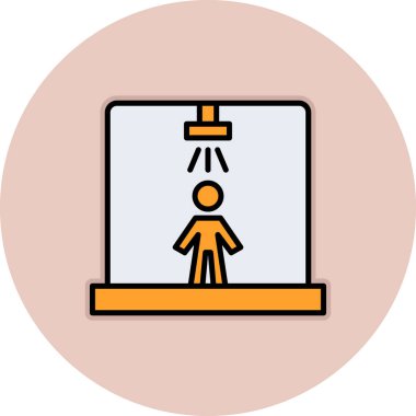 Bayrağı olan bir kadının vektör çizimi