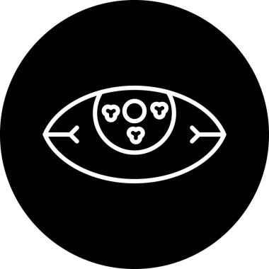 Göz simgesi vektör illüstrasyonu