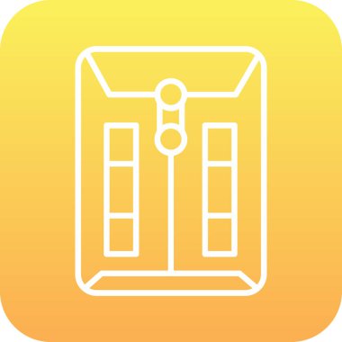 Kapı simgesi, vektör illüstrasyonu