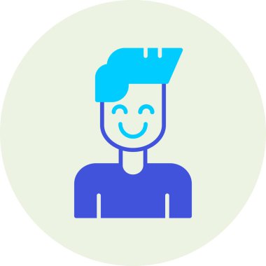 avatar çocuk simgesi düz stil