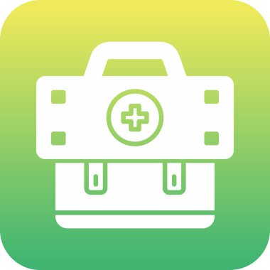 ilk yardım kiti vektör simgesi