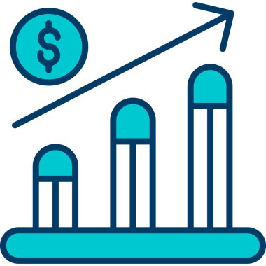 Büyüme simge vektör çizim
