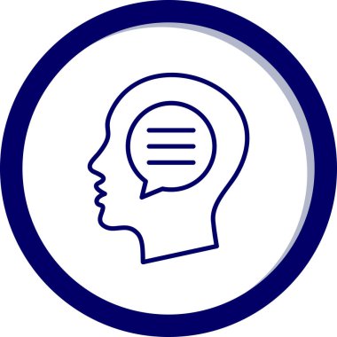 Moda Biçimli Beyin Simgesi İzole Arkaplan