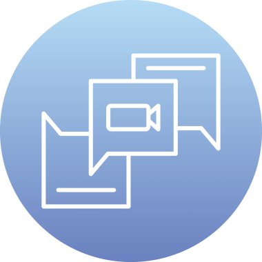 Konuş. Web simgesi basit illüstrasyon