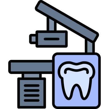 Dişçi. Web simgesi basit illüstrasyon