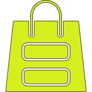 Alışveriş çantası. Vektör simgesi