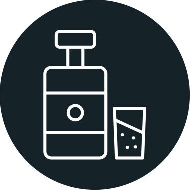 Güzellik ve moda simgesinin vektör çizimi