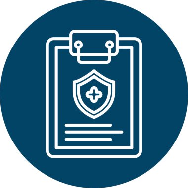 Güvenlik simgesinin vektör illüstrasyonu