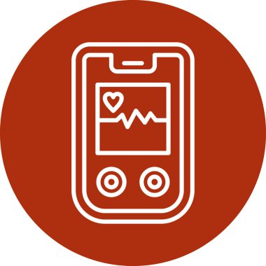 Kalp ikonu vektör illüstrasyonu