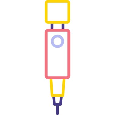 usb simge vektör illüstrasyonu