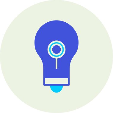 Ampul. Web simgesi basit illüstrasyon