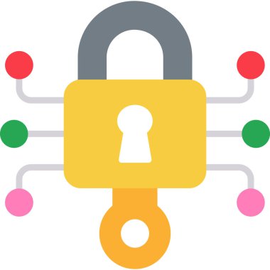 ağ kilidi vektör illüstrasyonu