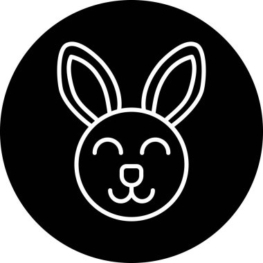 Tavşan Ağı simgesi, vektör illüstrasyonu