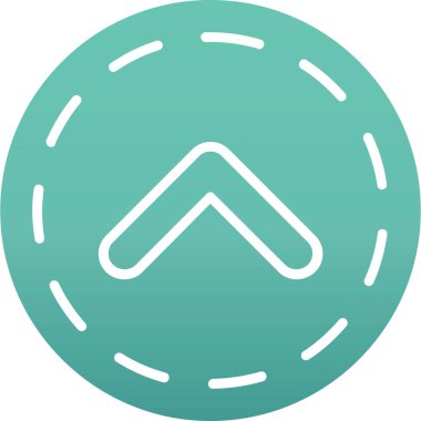 Benzersiz dairesel ok vektör simgesi