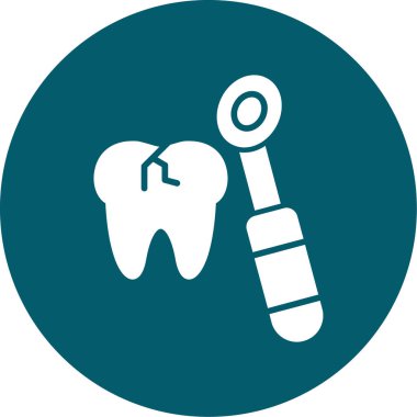 Diş bakımı ikonu. Basit diş bakımı, diş bakımı ve diş bakımı