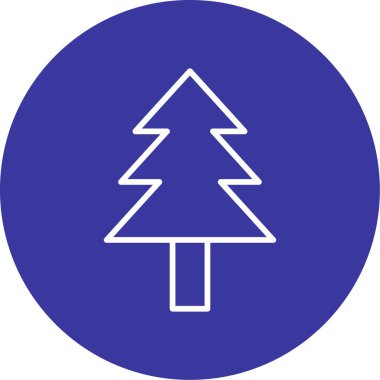 ağaç simgesi vektör illüstrasyonu