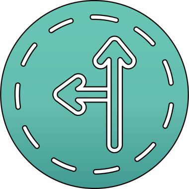 yön ikonu vektör illüstrasyonu