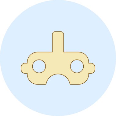 Kemik simgesi vektör illüstrasyonu