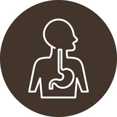 İnsan göğüs simgesi, basit stil