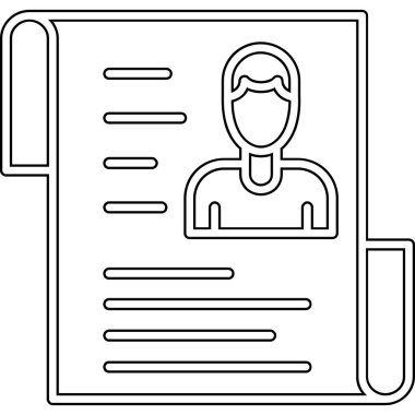 Belge ve pano vektör illüstrasyon tasarımına sahip adam