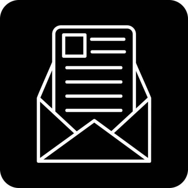 vektör posta simgesi illüstrasyonu