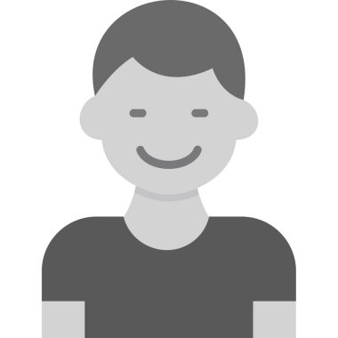 Man avatar karakter ikon vektör illüstrasyon tasarımı