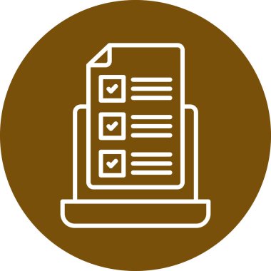 Belge. Web simgesi basit tasarım