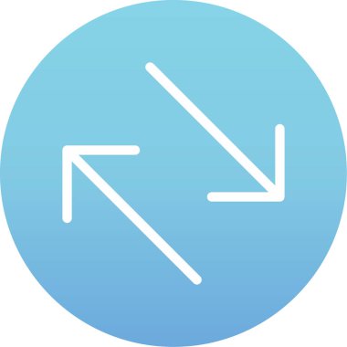 Eğilim biçimi izole edilmiş arkaplanda ok simgesi