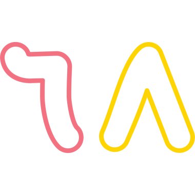 Beyaz arka planda izole edilmiş çizgi şeker kamışı ikonu. Renkli taslak konsepti. vektör.