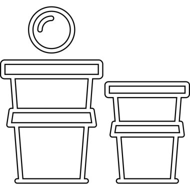 Kahve fincanı simgesi, taslak biçimi