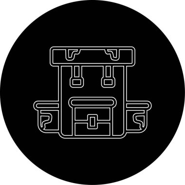 Bir b eksikliği simgesinin vektör çizimi