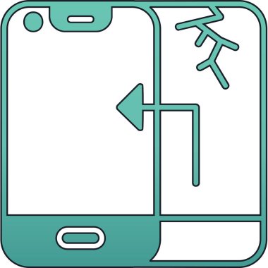 Bir harita simgesinin vektör illüstrasyonu