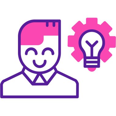 fikir simgesi, vektör illüstrasyonu